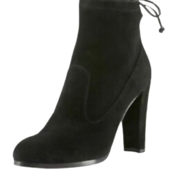 Rear Tie Block Heel Ankle Boot - Picture 3 of 5